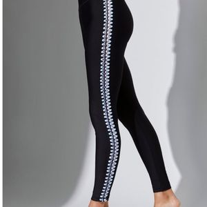 NWT CARBON38 HIGH WAISTED BLACK CROCHET LEGGINGS